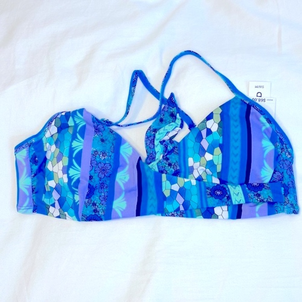 Lucky Brand Tribal Chic Halter Bikini Top Small NWT - Picture 3 of 5